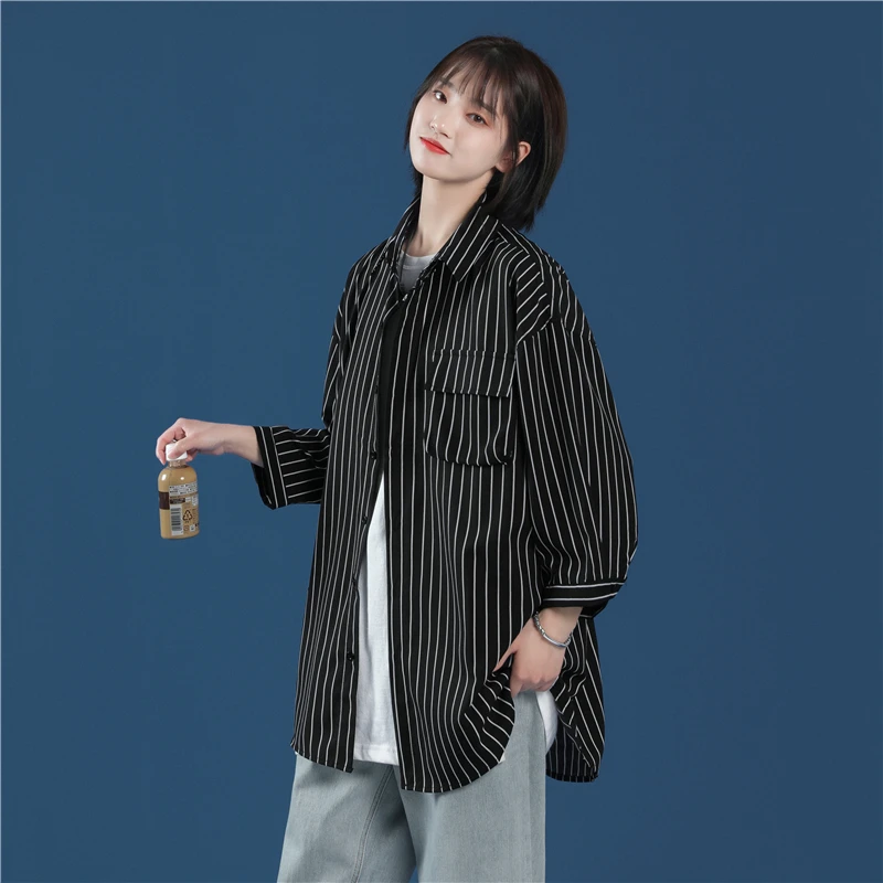 NELLARGEL Striped Blouses Tops For Woman 2022 Korean Fashion Button Up Shirt Half Sleeve Shirts Vintage Black Designer Tops
NELLARGEL Striped Blouses Tops For Woman 2022 Korean Fashion Button Up Shirt Half Sleeve Shirts Vintage Black Designer Tops