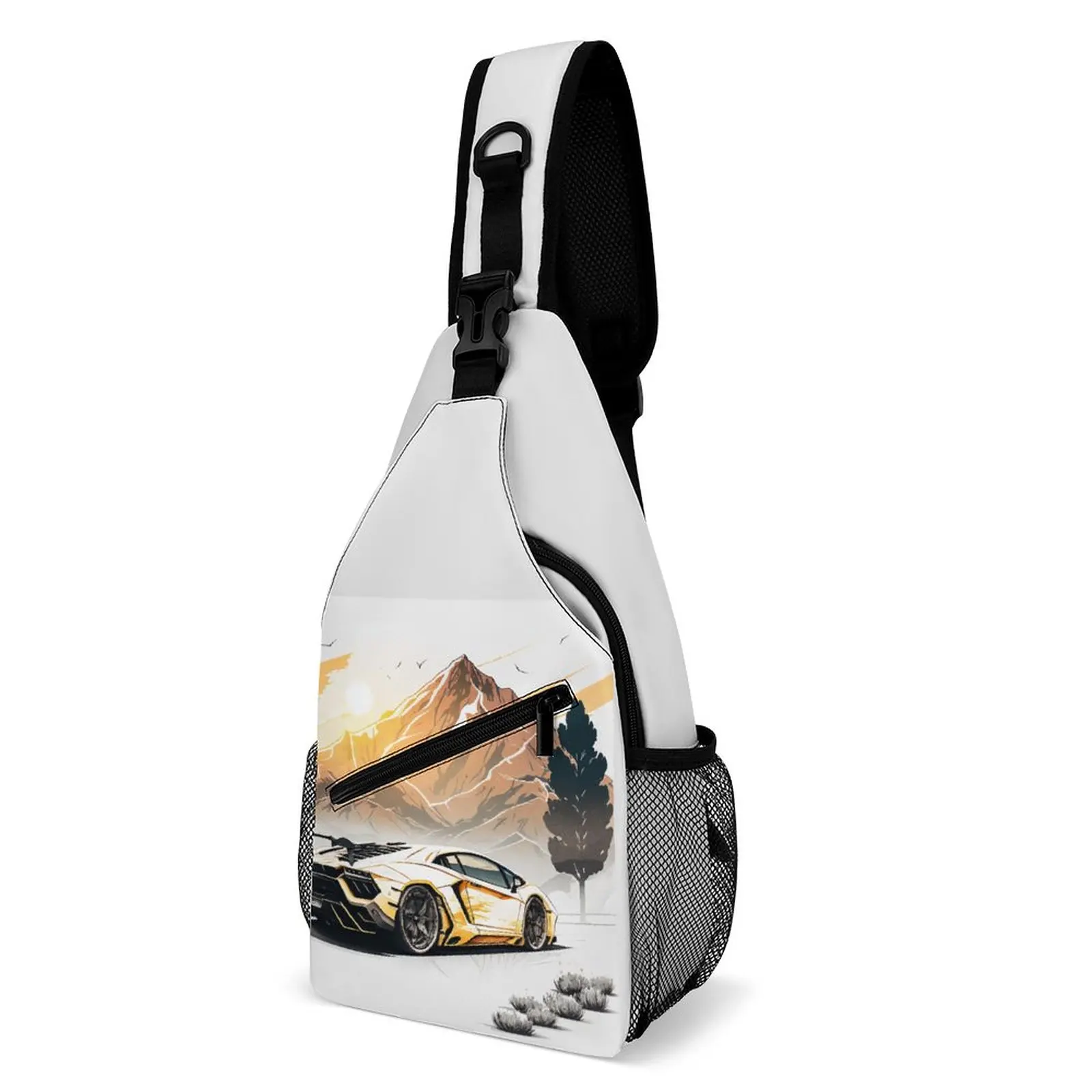 Luxury Sports Car Chest Bags Unisex Mountain Sun Cycling Shoulder Bag Novelty Print Small Bag High School Fishing Sling Bags
Luxury Sports Car Chest Bags Unisex Mountain Sun Cycling Shoulder Bag Novelty Print Small Bag High School Fishing Sling Bags