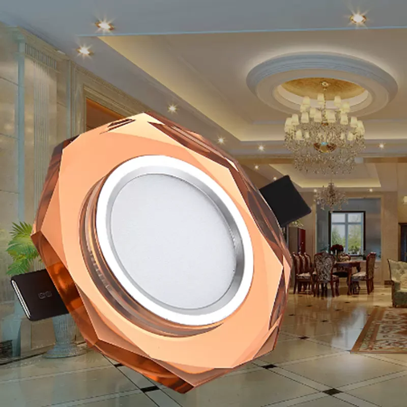 Modern Minimalist Recessed Colorful Crystal Downlight LED Lighting Bedroom Living Room 3W Warm White Spotlight Fixture
Modern Minimalist Recessed Colorful Crystal Downlight LED Lighting Bedroom Living Room 3W Warm White Spotlight Fixture