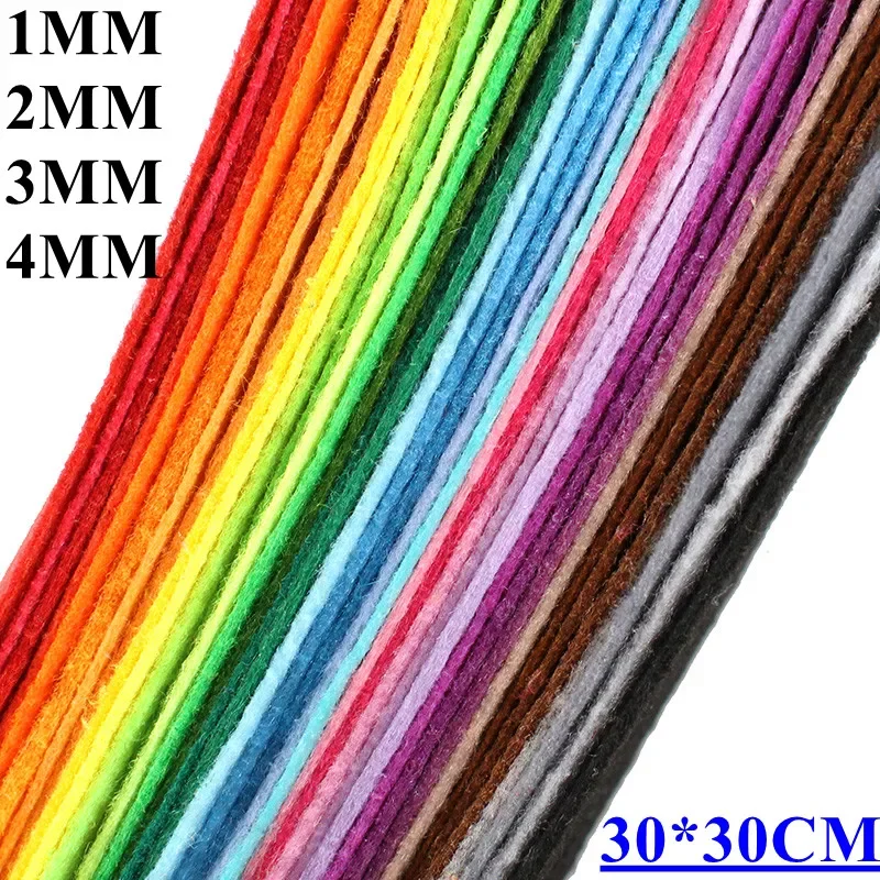 1pc 1/2/3/4MM Thick Polyester Cloth Felts 30*30CM Handmade Fabric Craft Felts For Home Decoration Needlework Toy Sewing Supplies
1pc 1/2/3/4MM Thick Polyester Cloth Felts 30*30CM Handmade Fabric Craft Felts For Home Decoration Needlework Toy Sewing Supplies