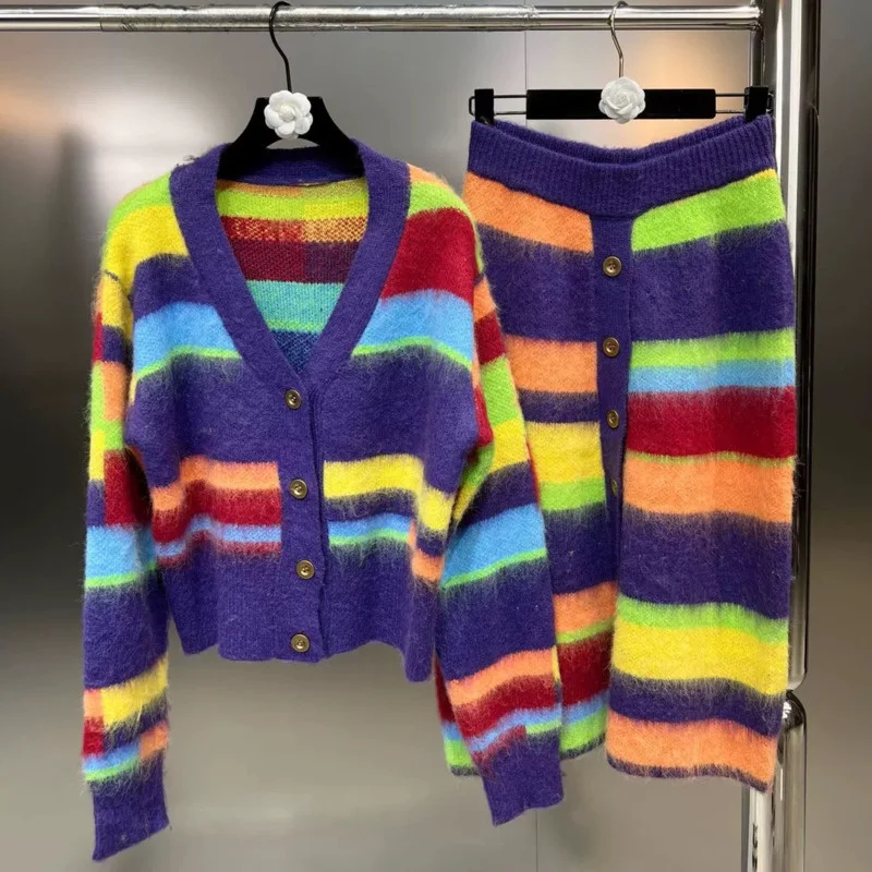 2023 autumn winter Women cardigan tops skirt Set Sweater Casual 2 piece sets women outfit jerseys knitwears conjuntos ropa mujer
2023 autumn winter Women cardigan tops skirt Set Sweater Casual 2 piece sets women outfit jerseys knitwears conjuntos ropa mujer