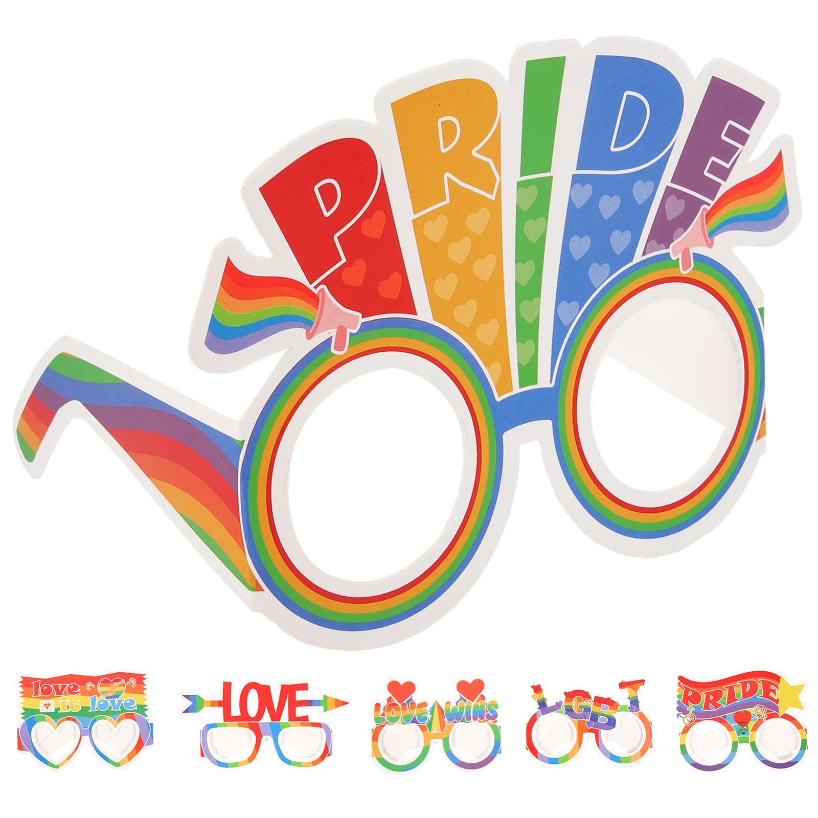 6Pcs Pride Glasses Paper Party Glasses Rainbow Party Photo Booth Props Party Favors
6Pcs Pride Glasses Paper Party Glasses Rainbow Party Photo Booth Props Party Favors