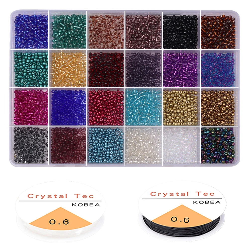 2 3 4mm Necklace Beads Set For Needlework Glass Seed Beads Started Kit Craft Pony Beads For DIY Bracelet Earrings Jewelry Making
2 3 4mm Necklace Beads Set For Needlework Glass Seed Beads Started Kit Craft Pony Beads For DIY Bracelet Earrings Jewelry Making