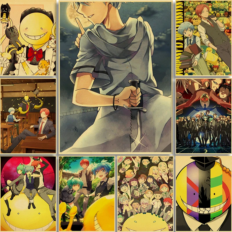 Anime Assassination Classroom Vintage Posters Home Room Home Decor Comic Exhibition Display Wall Stickers Art Painting
Anime Assassination Classroom Vintage Posters Home Room Home Decor Comic Exhibition Display Wall Stickers Art Painting