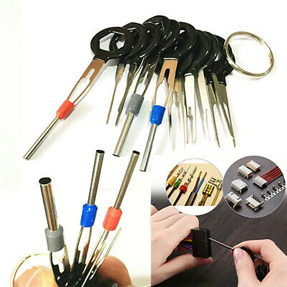 1 Set/11 Pcs Car Terminal Removal Tool Tool Kit Aluminum Alloy Terminal Back Needle Tool Terminal Pick Needle Useful
1 Set/11 Pcs Car Terminal Removal Tool Tool Kit Aluminum Alloy Terminal Back Needle Tool Terminal Pick Needle Useful