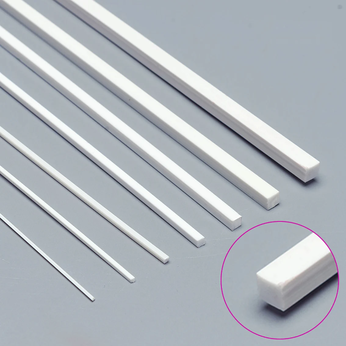 White Square ABS Plastic Solid Tube Pipe 1*1mm-10*10mm DIY Material for Model Part Accessories Length 250mm 
White Square ABS Plastic Solid Tube Pipe 1*1mm-10*10mm DIY Material for Model Part Accessories Length 250mm