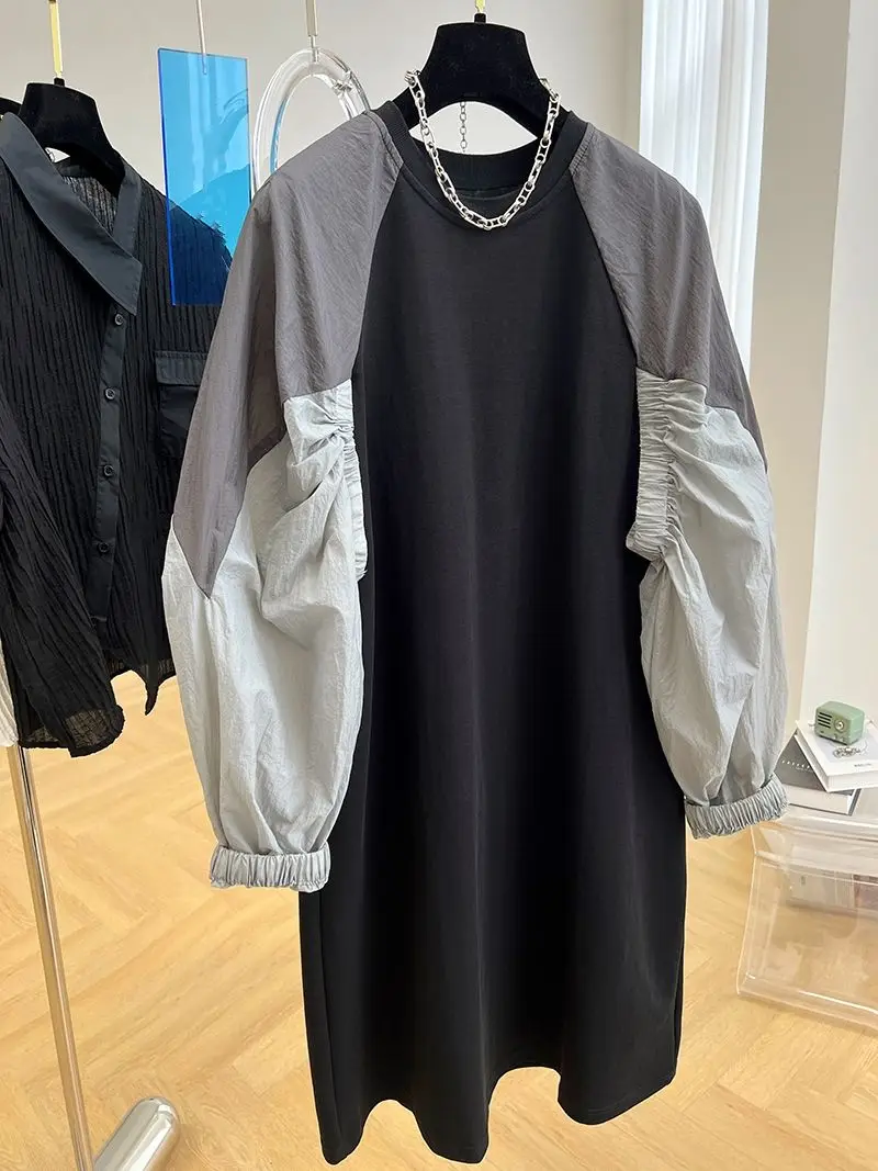 SuperAen High-end Design Patchwork Long Sleeved T-shirt Dress Women's Autumn Fashion Long Dress
SuperAen High-end Design Patchwork Long Sleeved T-shirt Dress Women's Autumn Fashion Long Dress