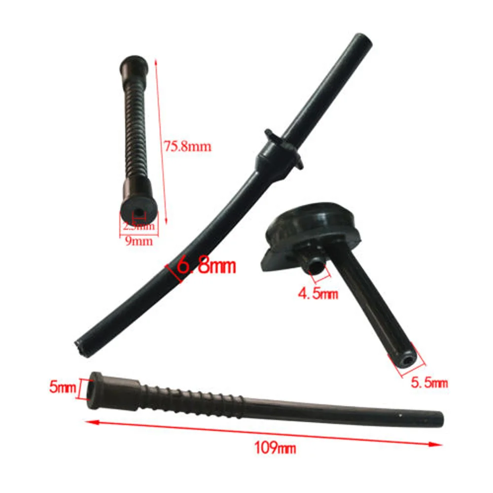 

For Chinese 2500 25cc Fuel Pipe Tube Chainsaw 4pcs Set Replacement Tool Replaces Oil Oil Pump Intake Accessory