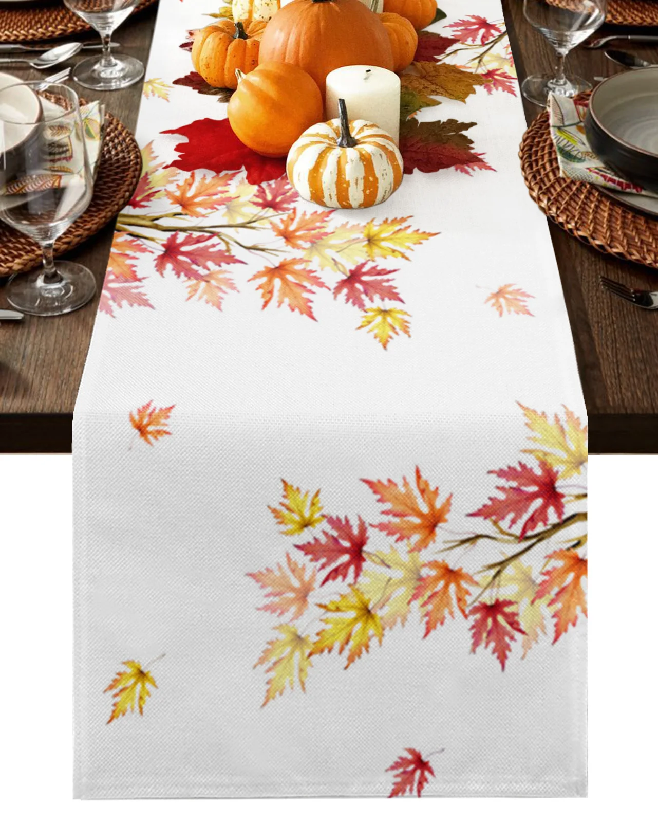 Home Decor Table Runner Wedding Decoration Tablecloth Kitchen Table RunnersThanksgiving Autumn Leaves Maple Leaves 
Home Decor Table Runner Wedding Decoration Tablecloth Kitchen Table RunnersThanksgiving Autumn Leaves Maple Leaves