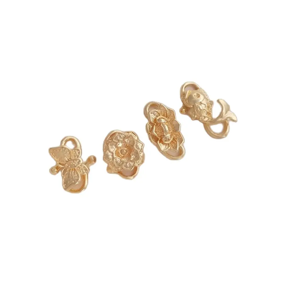 14K Plating Gold Filled Pearl clasp butterfly lotus s-shape clasp DIY fish hook clasp bracelet necklace end accessories
14K Plating Gold Filled Pearl clasp butterfly lotus s-shape clasp DIY fish hook clasp bracelet necklace end accessories