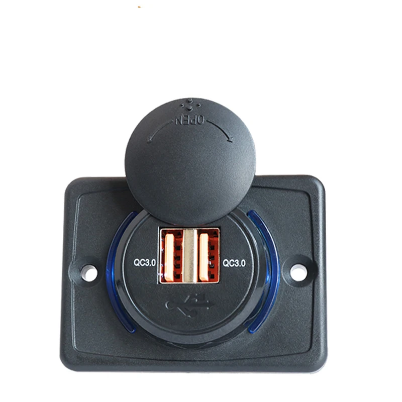 ELEWIND пластиковый ABS двойной QC 3,0 USB светильник кой используется для автомобильного автобуса массажное кресло для зарядки планшетов IPAD 
ELEWIND пластиковый ABS двойной QC 3,0 USB светильник кой используется для автомобильного автобуса массажное кресло для зарядки планшетов IPAD