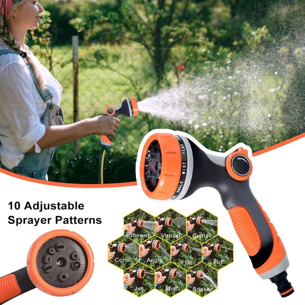 10 Modes High Pressure Water Gun Car Wash Garden Adjustable Nozzle Hose Watering Gun Lawn Hose Multifunction Irrigation Sprayer
10 Modes High Pressure Water Gun Car Wash Garden Adjustable Nozzle Hose Watering Gun Lawn Hose Multifunction Irrigation Sprayer