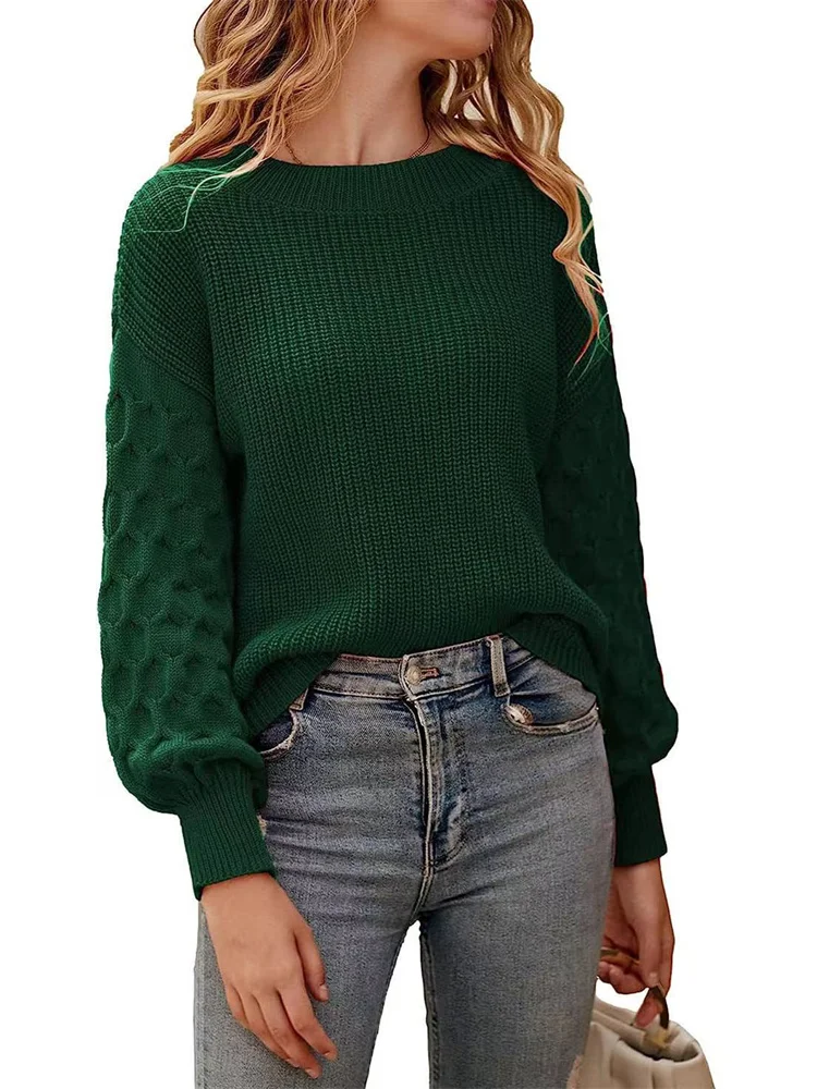 2023 Autumn Winter New Fashion O Neck Pullovers Sweater Women Long Sleeve Knitted Sweater
2023 Autumn Winter New Fashion O Neck Pullovers Sweater Women Long Sleeve Knitted Sweater