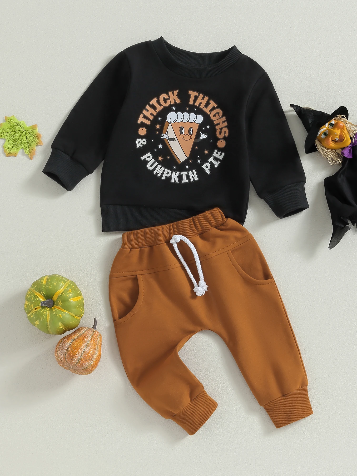 Baby Girl Ghost Print Long Sleeve Sweatshirt and Leggings Set Halloween Costume Outfit 2Pcs Set Kids
Baby Girl Ghost Print Long Sleeve Sweatshirt and Leggings Set Halloween Costume Outfit 2Pcs Set Kids