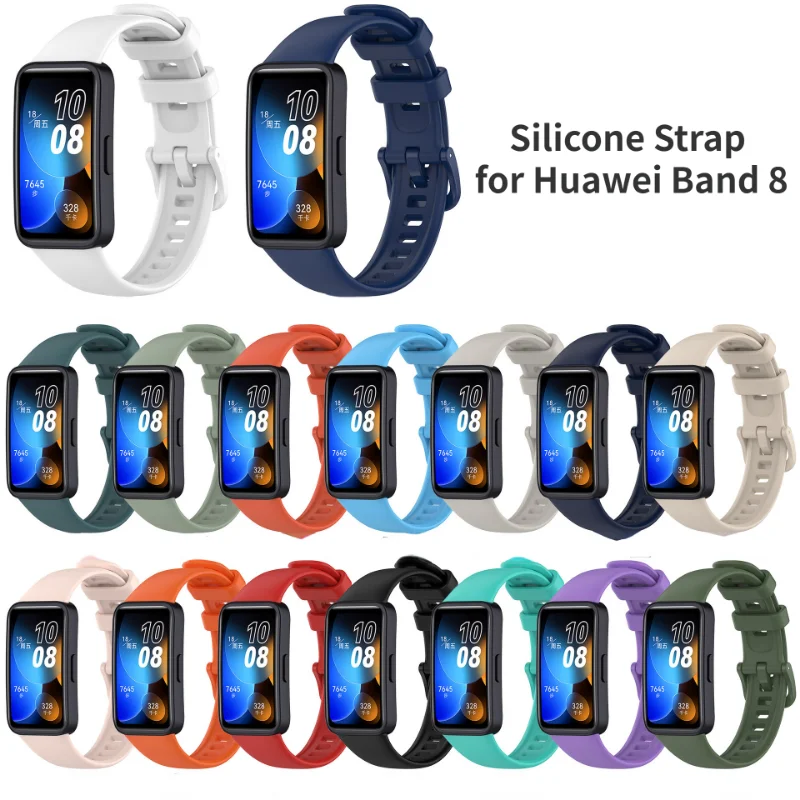 Silicone Soft Strap for Huawei Band 8 Smart Watch Replacement Wristband Sport Bracelet for Huawei Band8 Watch Accessories
Silicone Soft Strap for Huawei Band 8 Smart Watch Replacement Wristband Sport Bracelet for Huawei Band8 Watch Accessories