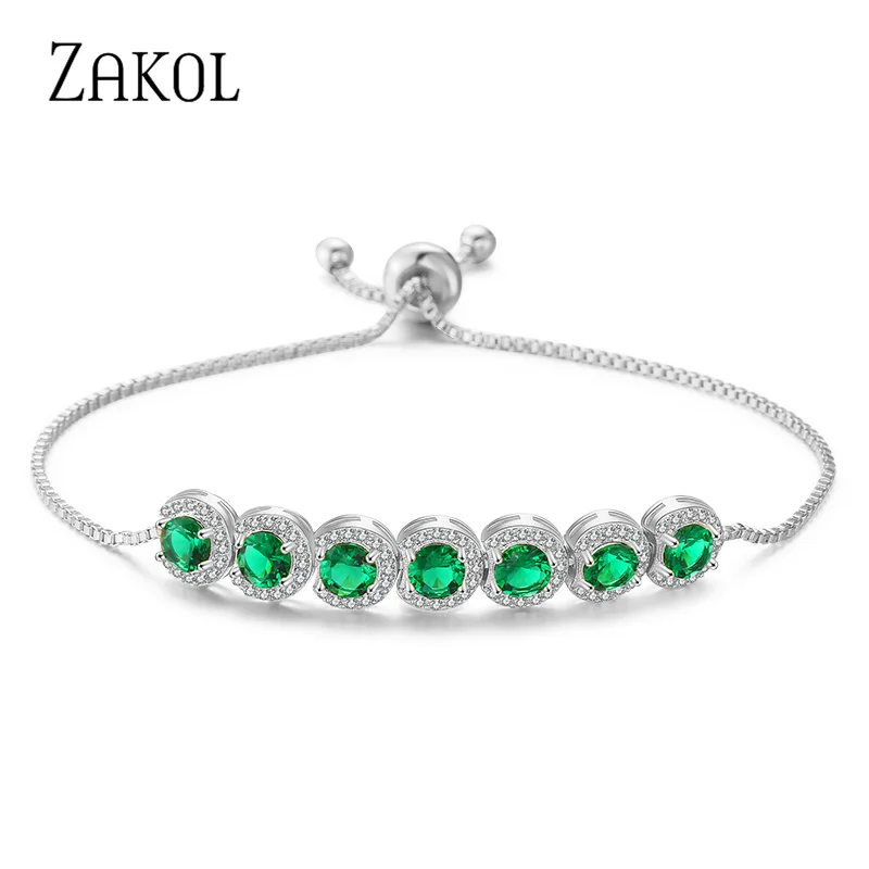 ZAKOL Fashion Women Cubic Zirconia Tennis Bracelet Round Crystal Adjustable Bangles Nice Gift Party Jewelry FSBP2062
ZAKOL Fashion Women Cubic Zirconia Tennis Bracelet Round Crystal Adjustable Bangles Nice Gift Party Jewelry FSBP2062