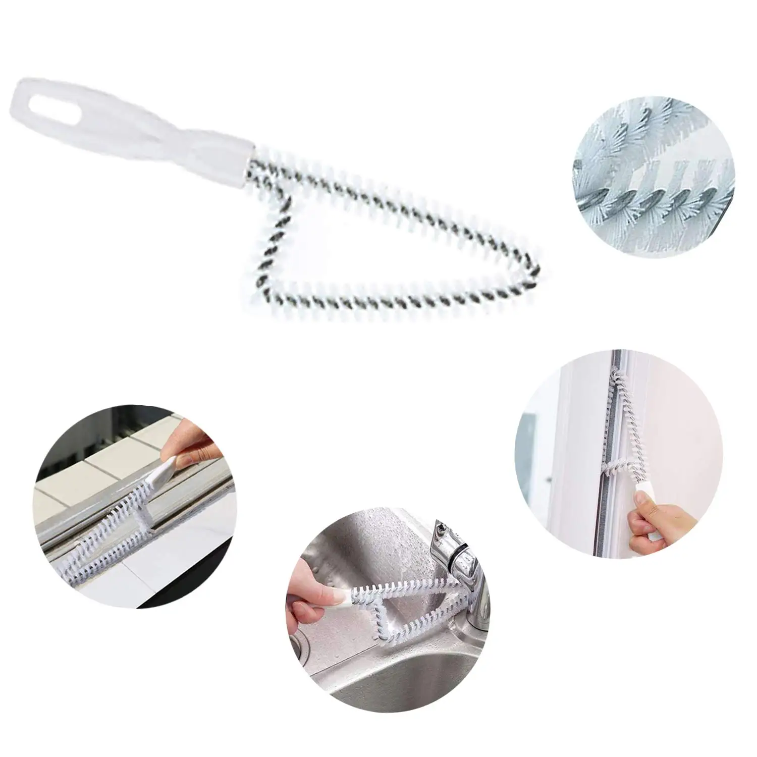 

Multi-purpose Window Cleaning Tool Crevice Brush Kitchen Bathroom Gas Stove Washbasin Groove Decontamination Brush Clean Tools