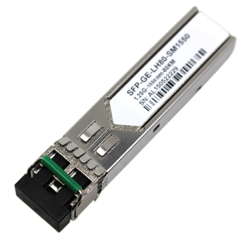 1.25G SFP Module Switch 80KM 1550nm SFP LC Gigabit Fiber Optic Transceiver Module Compatible
1.25G SFP Module Switch 80KM 1550nm SFP LC Gigabit Fiber Optic Transceiver Module Compatible
