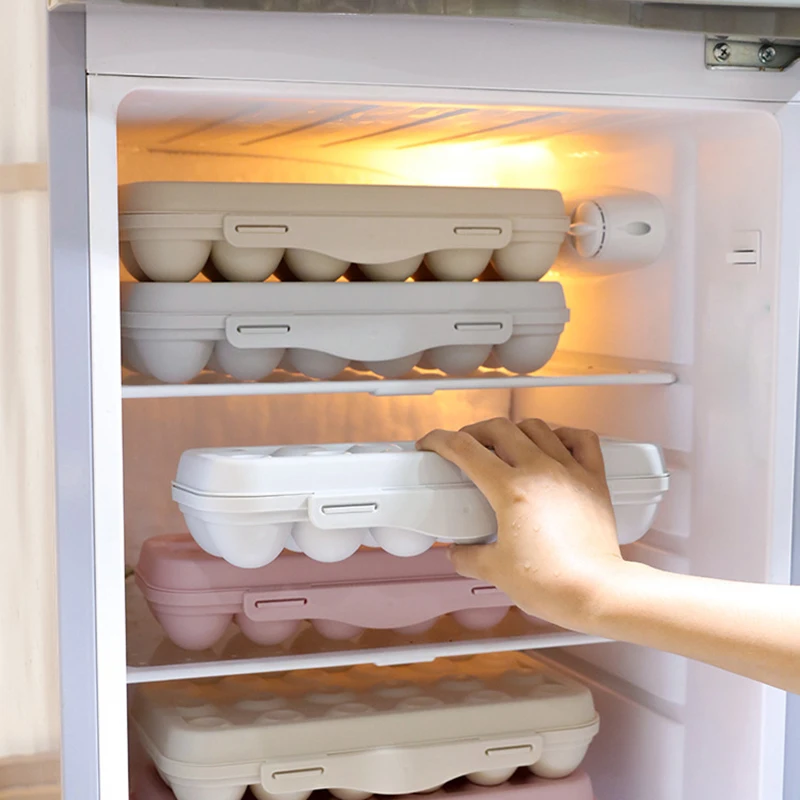1PC 12/18 Grids Eggs Tray Holder Fridge Safe Egg Storage Box Kitchen Storage Containers Food Crisper Box 
1PC 12/18 Grids Eggs Tray Holder Fridge Safe Egg Storage Box Kitchen Storage Containers Food Crisper Box