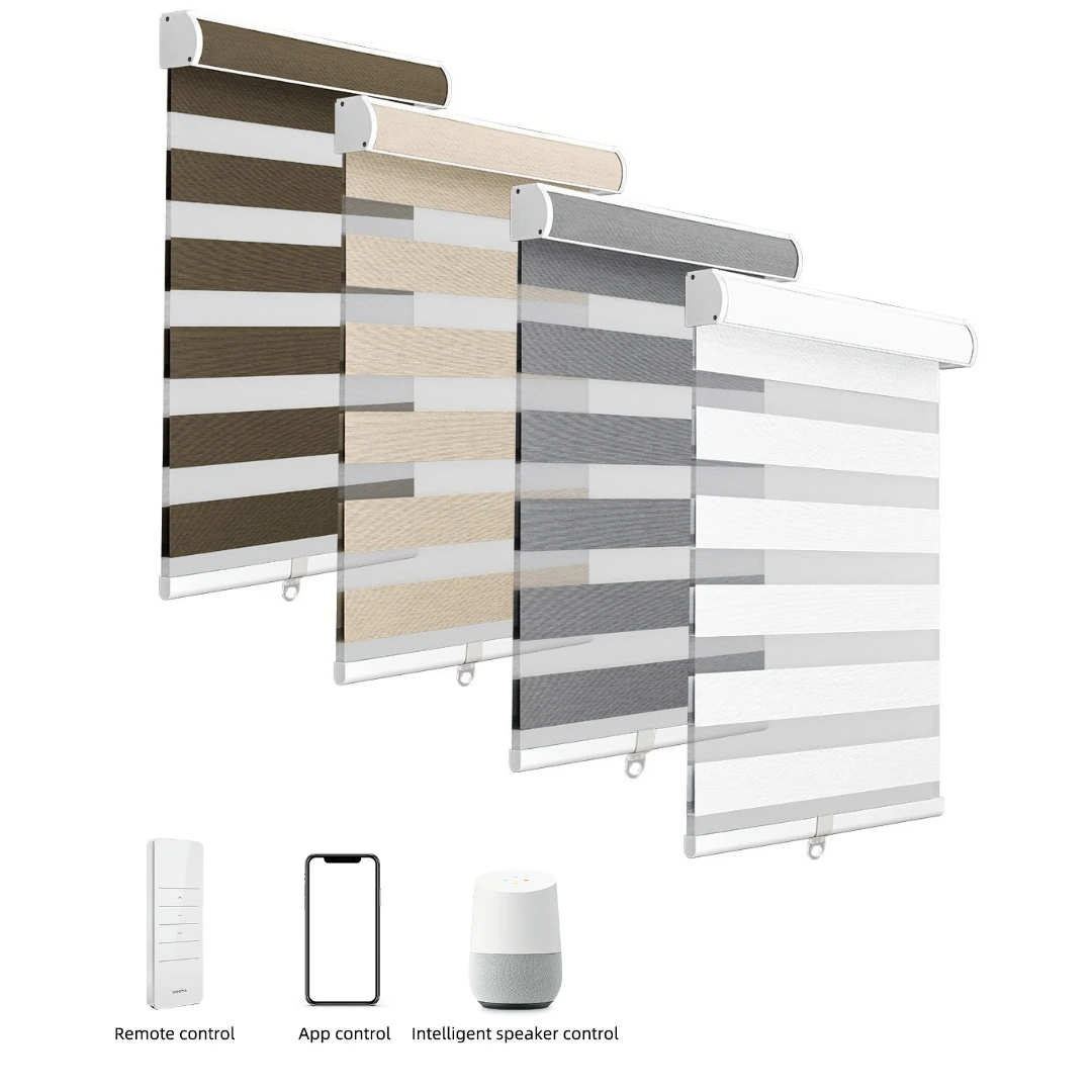 Blinds For Window Ready Made Day and Night Shade Tuya App Electrical Zebra Roller Blinds
Blinds For Window Ready Made Day and Night Shade Tuya App Electrical Zebra Roller Blinds