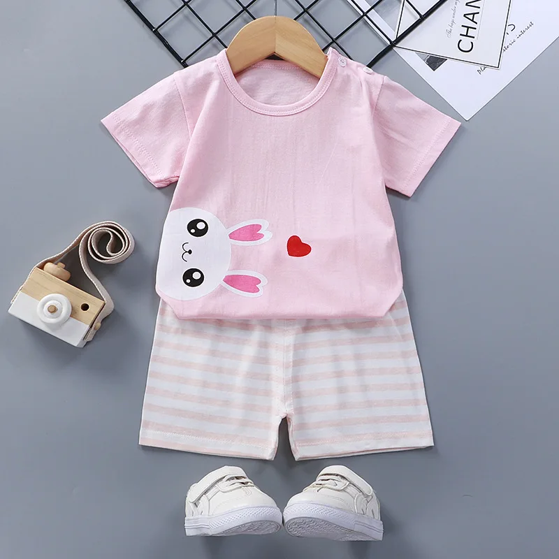 SAILEROAD New Summer Boys Short sleeves Pajamas Girls Set Cartoon Rabbit Pyjama Cotton Kids Pijama Children Sleepwear Clothes
SAILEROAD New Summer Boys Short sleeves Pajamas Girls Set Cartoon Rabbit Pyjama Cotton Kids Pijama Children Sleepwear Clothes