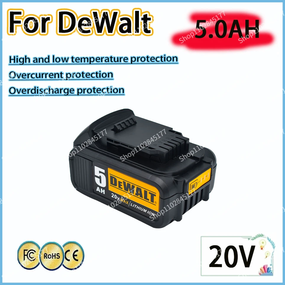 DeWalt, 100% оригинальная перезаряжаемая батарея для электроинструмента, 20 в, 18650 мАч
DeWalt, 100% оригинальная перезаряжаемая батарея для электроинструмента, 20 в, 18650 мАч