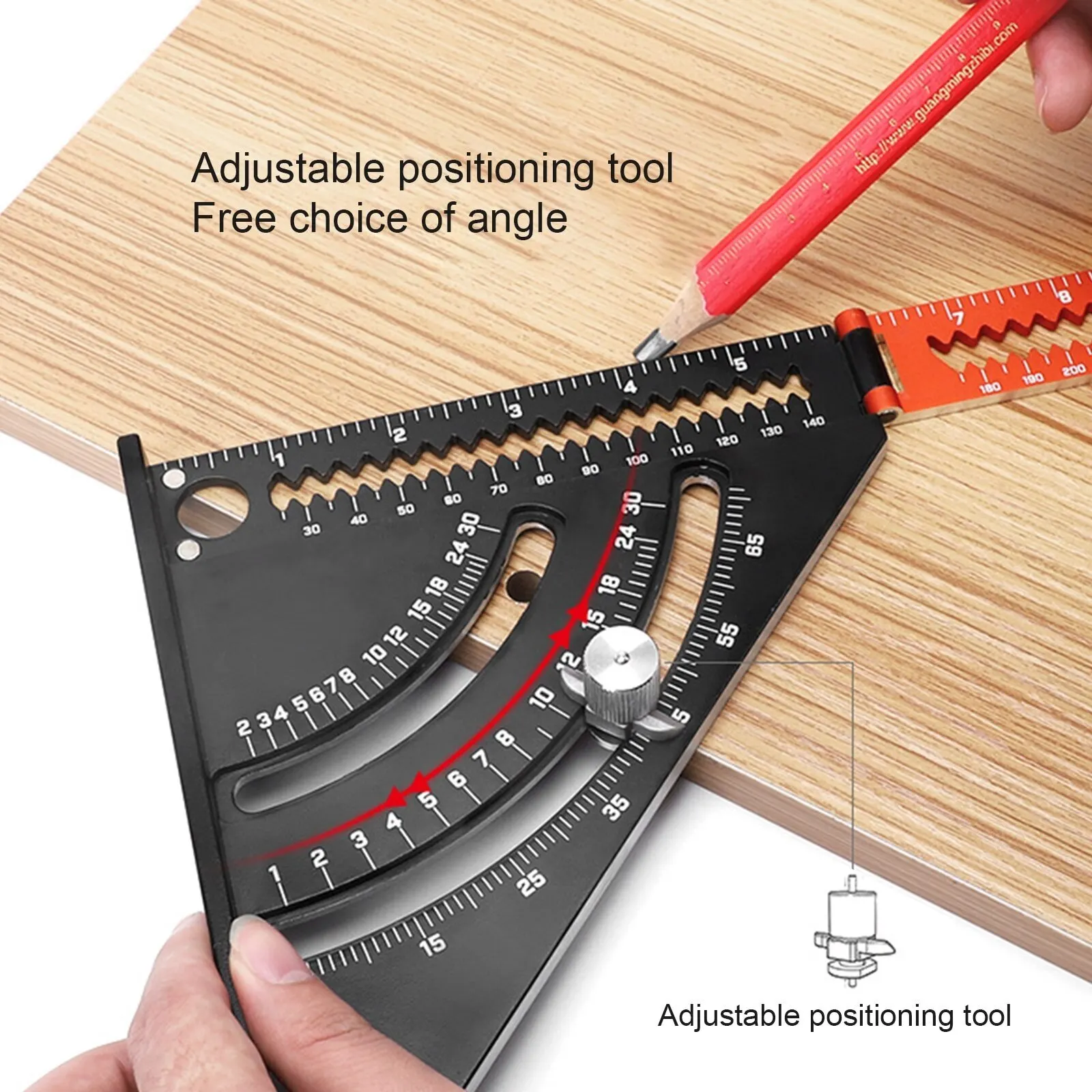Folding Triangle Ruler Multi-Function Metal Ruler Speed Square Angle Marking Gauge Miter For Woodworking Scriber Measuring Tools
Folding Triangle Ruler Multi-Function Metal Ruler Speed Square Angle Marking Gauge Miter For Woodworking Scriber Measuring Tools