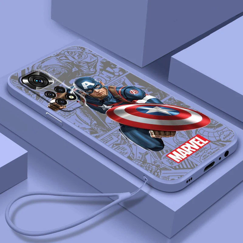 Marvel Captain America Cool Phone Case For Xiaomi Redmi Note 12 11T 11S 11E 10S 10T 10 9T Pro Plus Liquid Rope Funda Cover
Marvel Captain America Cool Phone Case For Xiaomi Redmi Note 12 11T 11S 11E 10S 10T 10 9T Pro Plus Liquid Rope Funda Cover