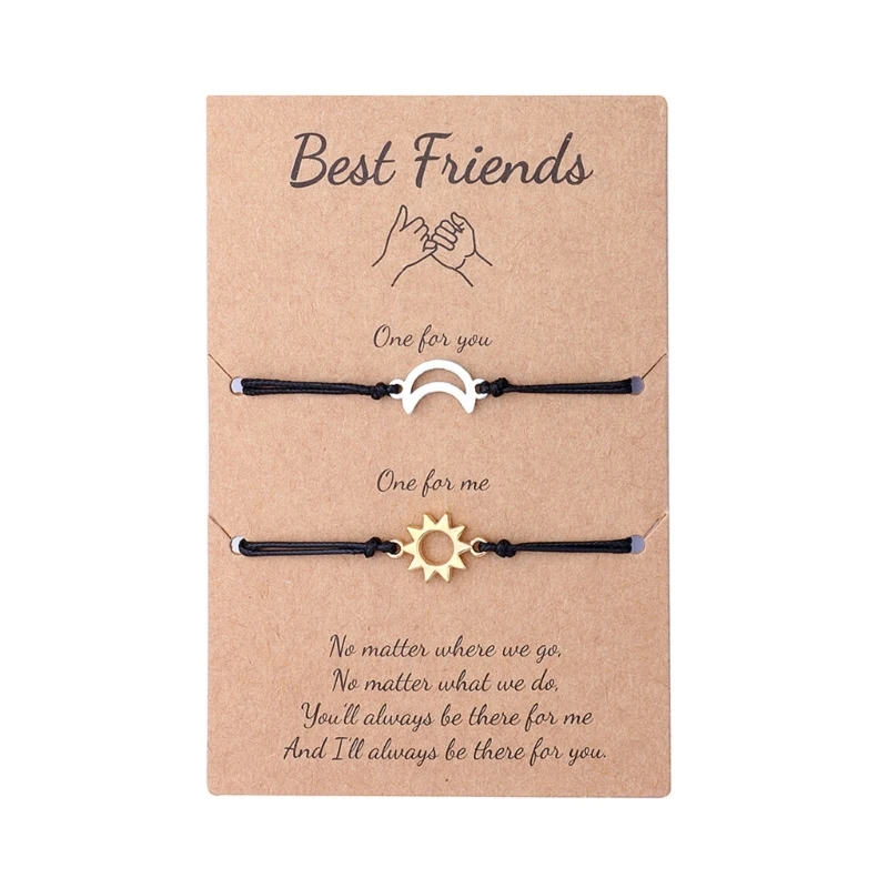 Hollow Sun-moon Adjustable Bracelets Gift for Women Men Girls Friendship Jewelry Dropshipping
Hollow Sun-moon Adjustable Bracelets Gift for Women Men Girls Friendship Jewelry Dropshipping