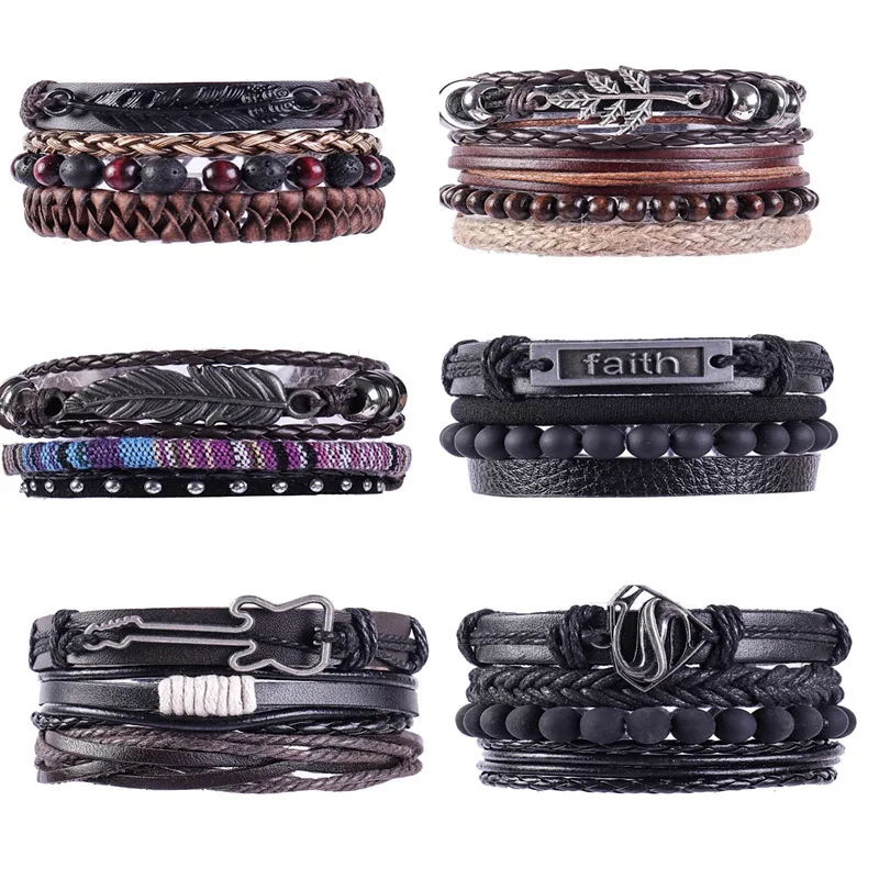 WANGAIYAO new fashion letter leather woven bracelet leaf personality wooden beaded bracelet ethnic wind violin leather jewelry
WANGAIYAO new fashion letter leather woven bracelet leaf personality wooden beaded bracelet ethnic wind violin leather jewelry