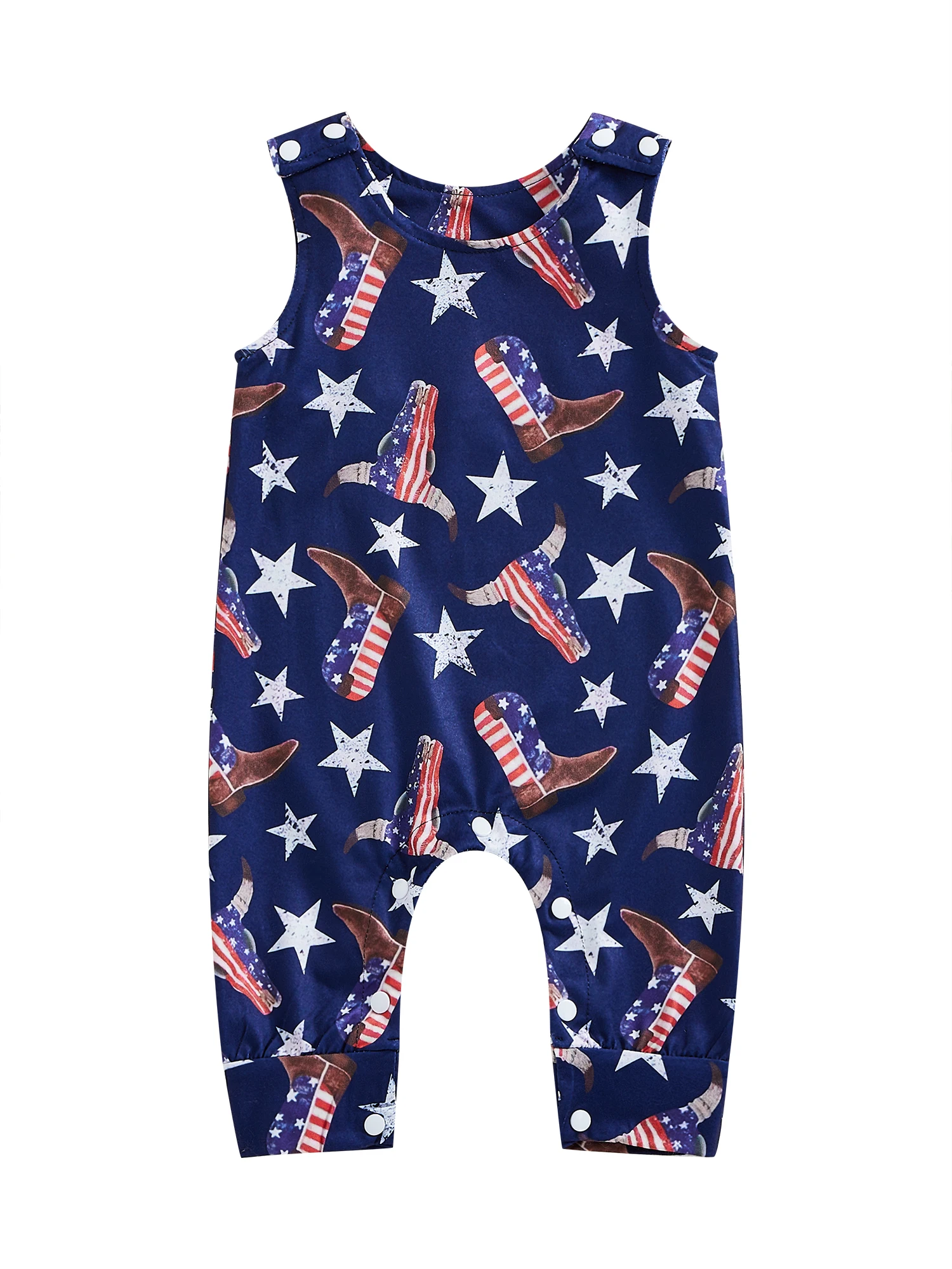 Комбинезон в рубчик для новорожденных в западном стиле 
Комбинезон в рубчик для новорожденных в западном стиле