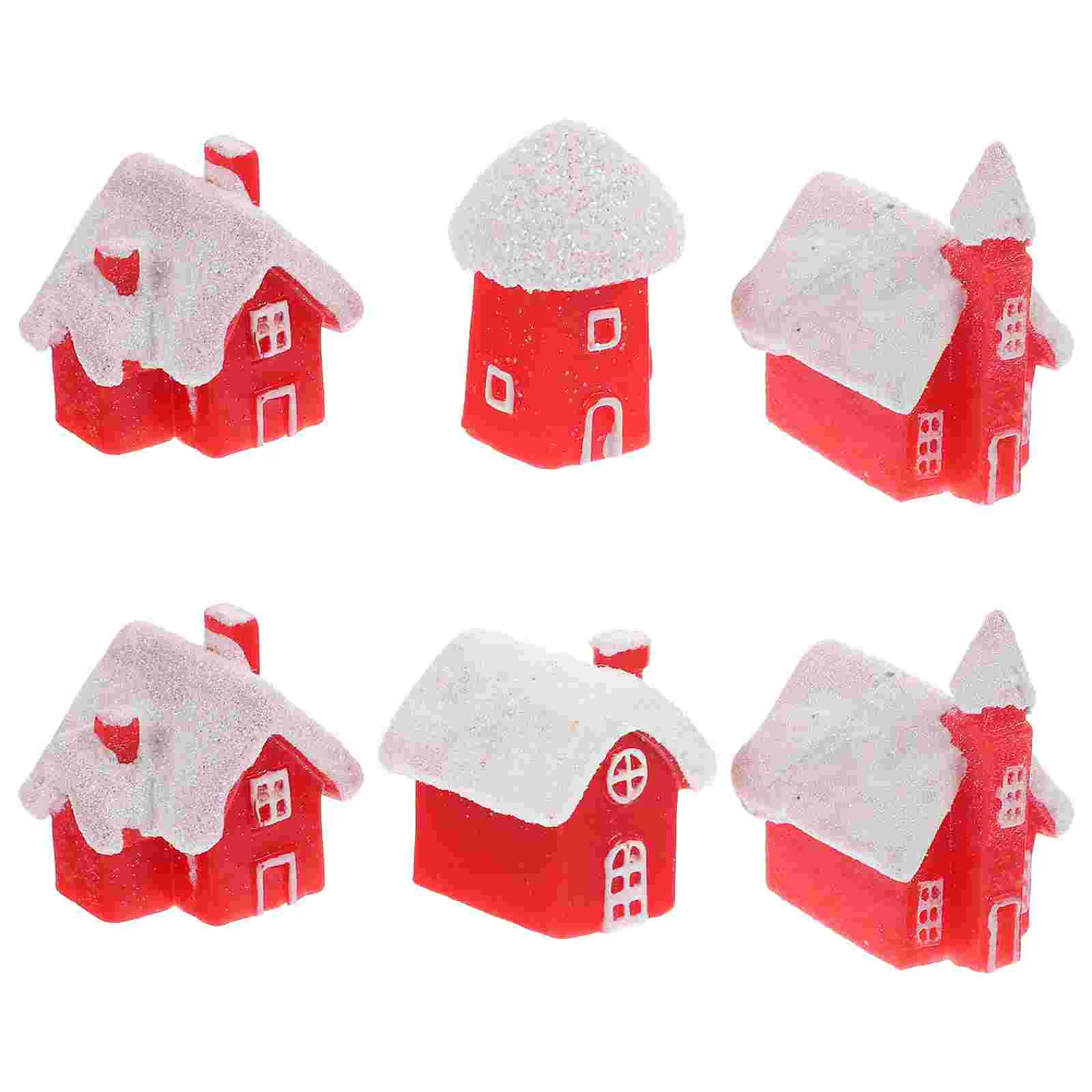 6 Pcs Decor Resin Ornament Snow House Model Craft Mini Christmas Ornaments Xmas Accessory 
6 Pcs Decor Resin Ornament Snow House Model Craft Mini Christmas Ornaments Xmas Accessory