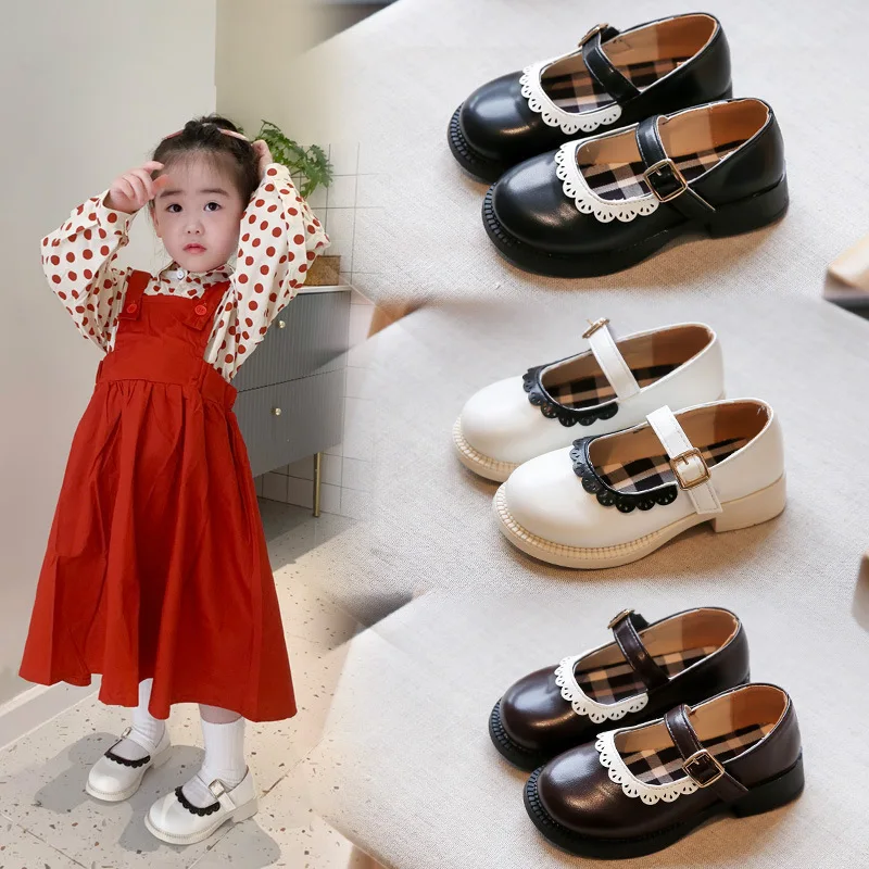 Children's Lace Leather Shoes Spring 2022 New Round Head Fashion Girls Single Shoe Soft Sole Velcro Princess Shoes
Children's Lace Leather Shoes Spring 2022 New Round Head Fashion Girls Single Shoe Soft Sole Velcro Princess Shoes