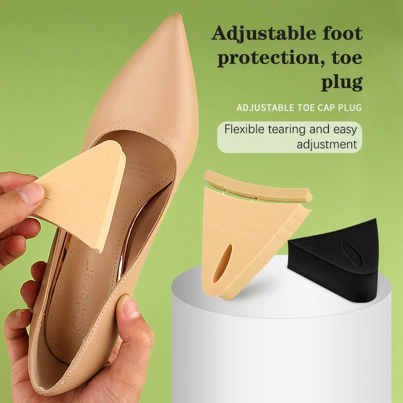 1Pair Women High Heel Toe Plug Insert Soft Sponge Protect Toes Big Shoes Toe Front Filler Cushion Pain Relief Triangle Insole
1Pair Women High Heel Toe Plug Insert Soft Sponge Protect Toes Big Shoes Toe Front Filler Cushion Pain Relief Triangle Insole
