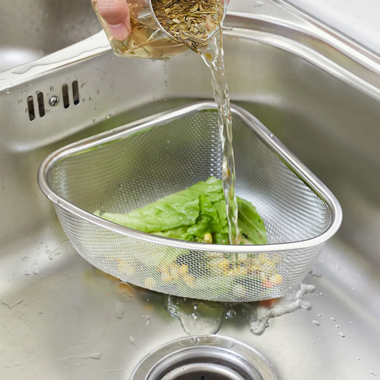 Кухонная раковина из нержавеющей стали треугольная сливная корзина для продуктов, овощей, очистка яиц, органайзер для хранения, кухонная по...
Кухонная раковина из нержавеющей стали треугольная сливная корзина для продуктов, овощей, очистка яиц, органайзер для хранения, кухонная по...