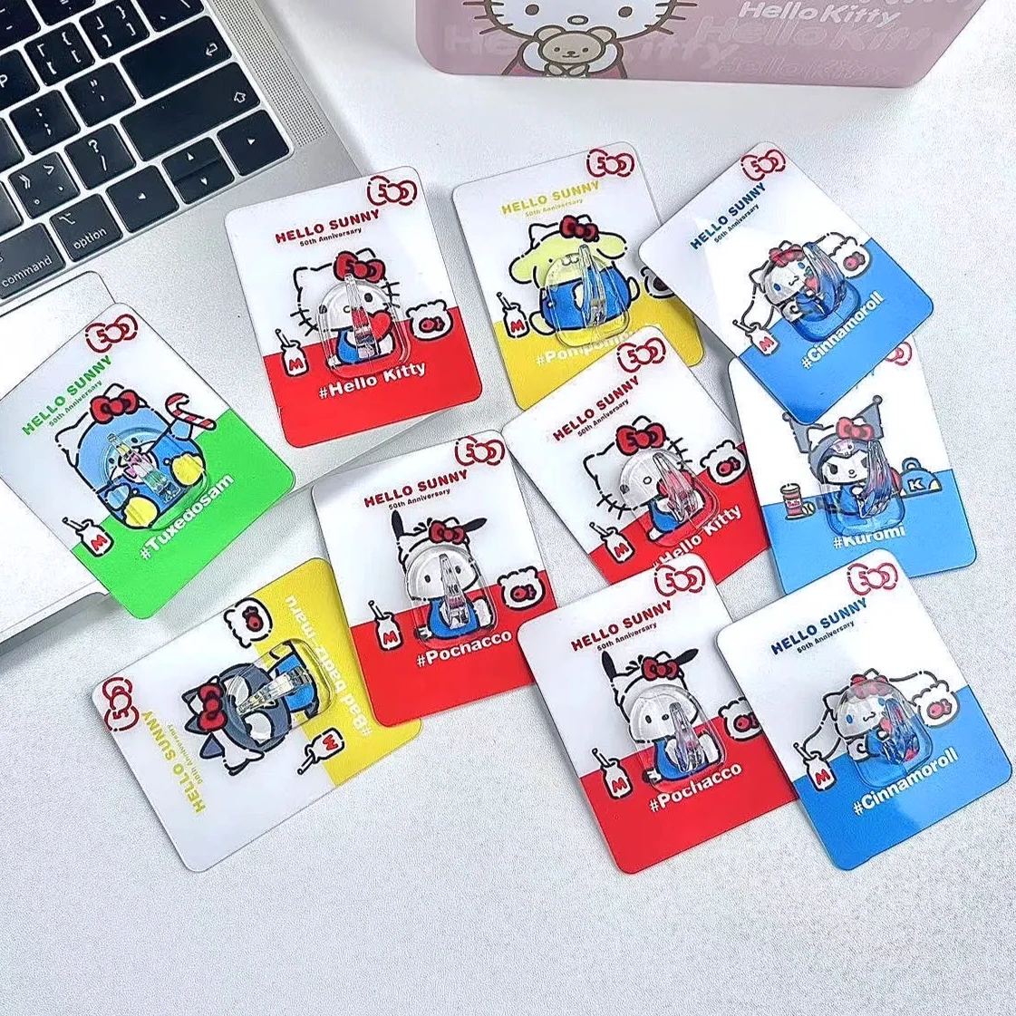 Клейкий настенный крючок Hello Kitty крючки для наклеек из нержавеющей стали вешалки