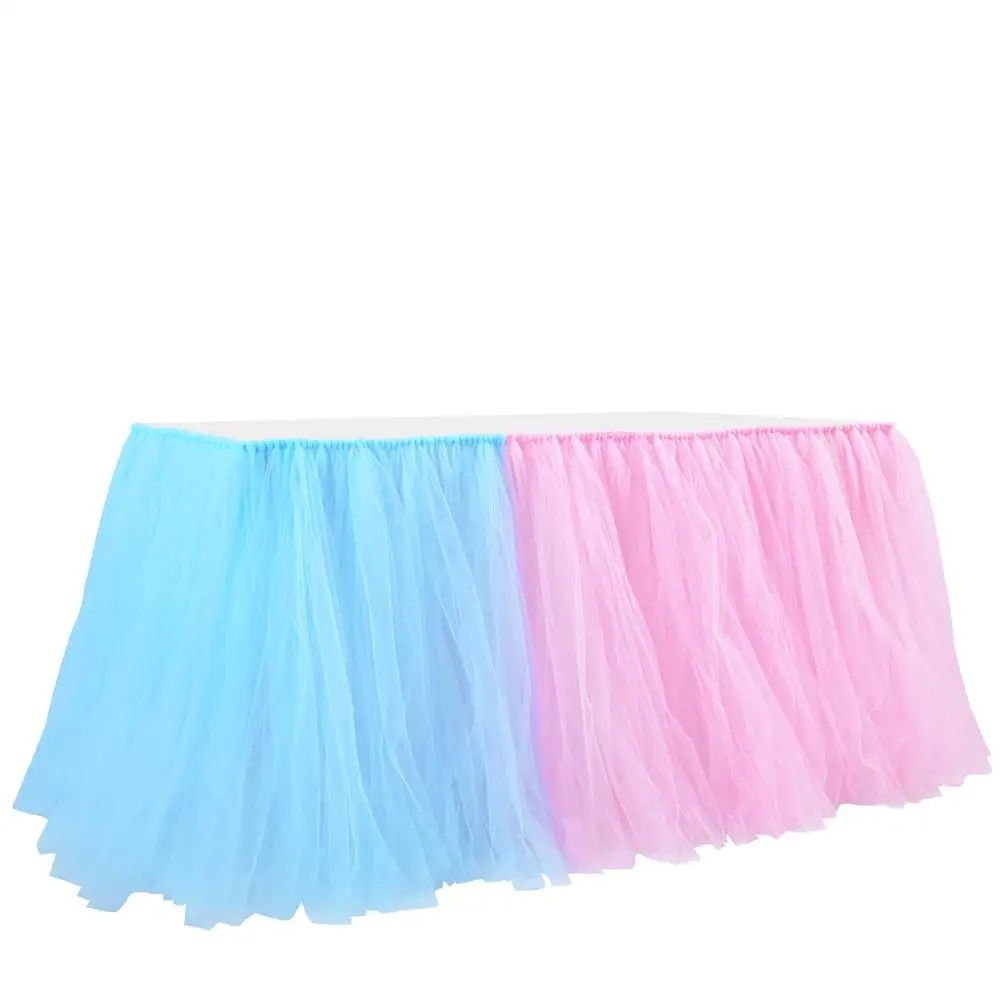 Tulle Table Skirts Decorative Tablecloth For Baby Shower Birthday Party Wedding Party Decorations
Tulle Table Skirts Decorative Tablecloth For Baby Shower Birthday Party Wedding Party Decorations