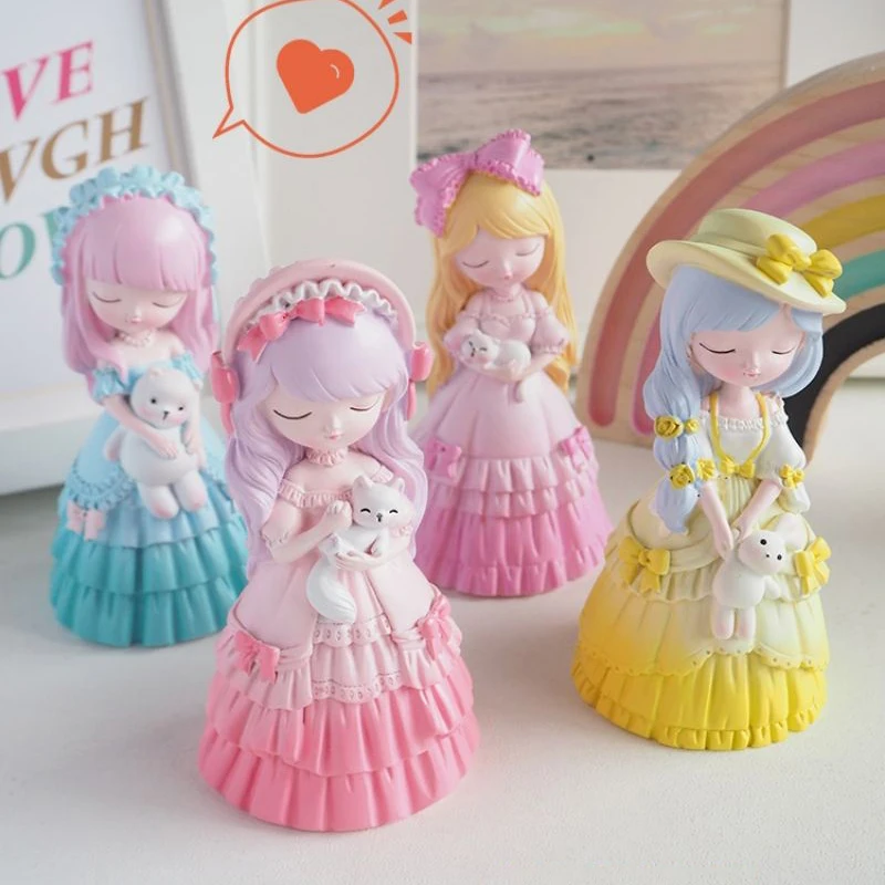 Cute Princess Girl Resin Statues Sculptures Kawaii Room Decor Birthday Gifts Toys DIY Party Decoration Model Figurine Desk Art
Cute Princess Girl Resin Statues Sculptures Kawaii Room Decor Birthday Gifts Toys DIY Party Decoration Model Figurine Desk Art