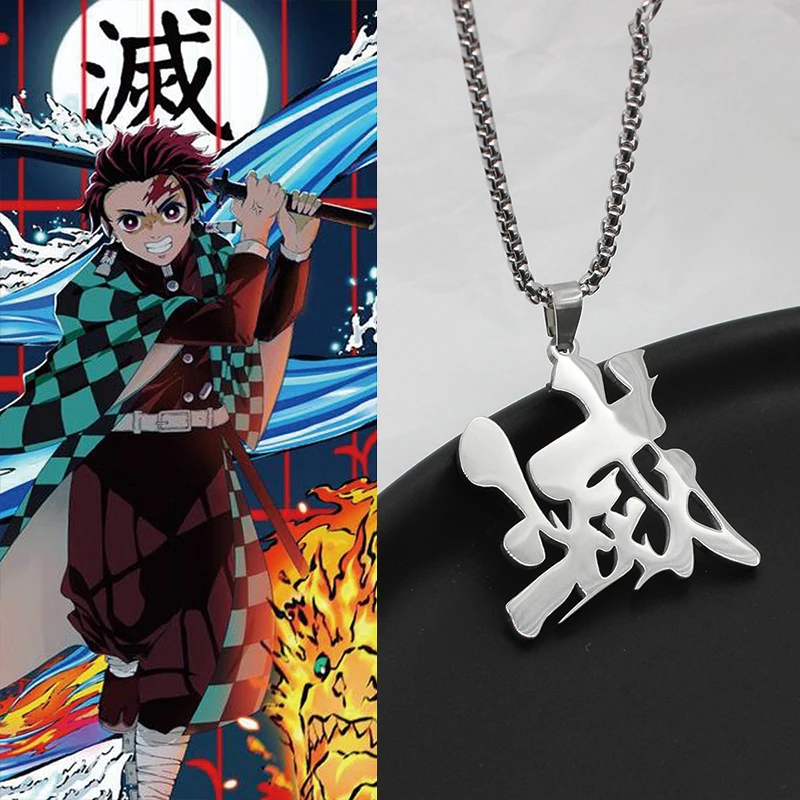 Anime Demon Slayer Symbol Titanium Necklace For Men Women Pendant Jewelry Trend Anime Accessories Cosplay Couple Gift
Anime Demon Slayer Symbol Titanium Necklace For Men Women Pendant Jewelry Trend Anime Accessories Cosplay Couple Gift