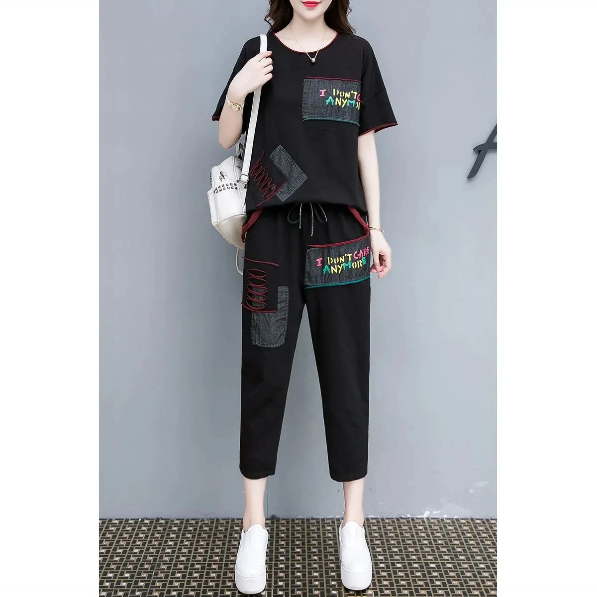 L-4XL Women's Casual 2 piece set Spring Summer 2022 New Korean Version Loose Fashion Western Style Thin Two-piece Suit Female
L-4XL Women's Casual 2 piece set Spring Summer 2022 New Korean Version Loose Fashion Western Style Thin Two-piece Suit Female