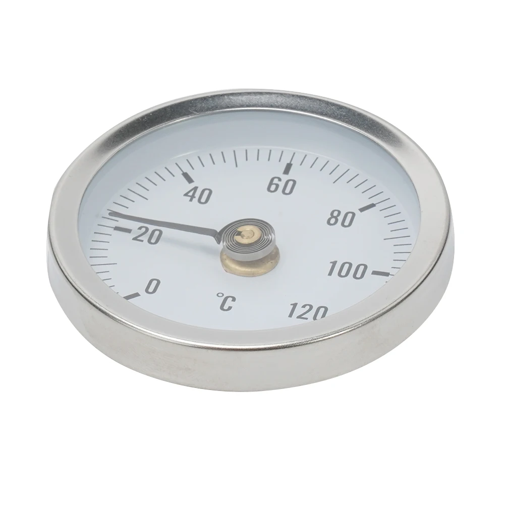 Durable Pipe Thermometers Bimetal 0-120℃ 63mm Heating Pipe Industrial Pipeline Measuring Round Stainless Steel
Durable Pipe Thermometers Bimetal 0-120℃ 63mm Heating Pipe Industrial Pipeline Measuring Round Stainless Steel