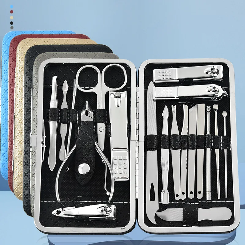 19Pcs Nail Clipper Set Manicure Cutters Household Stainless Steel Earpick Nail Clippers Pedicure Nail Scissors Tool
19Pcs Nail Clipper Set Manicure Cutters Household Stainless Steel Earpick Nail Clippers Pedicure Nail Scissors Tool