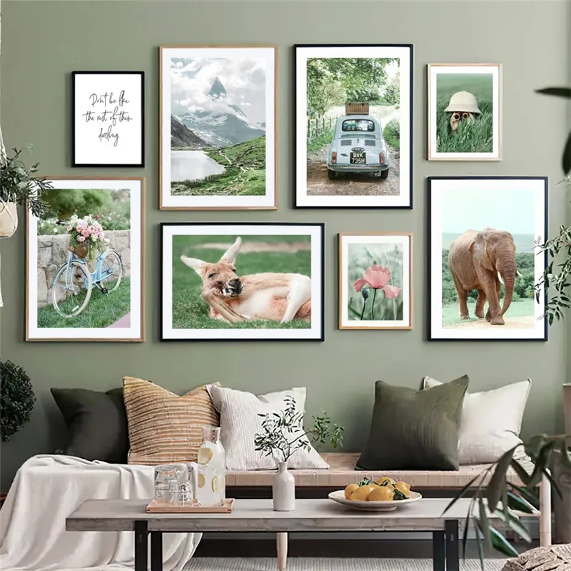 Green Spring Landscape Bicycle Flower Animals Wall Art Canvas Painting Posters Pictures for Living Room Decoration Home Decor
Green Spring Landscape Bicycle Flower Animals Wall Art Canvas Painting Posters Pictures for Living Room Decoration Home Decor