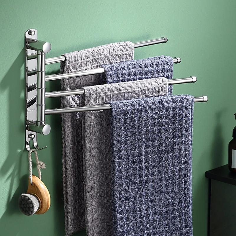 Multi layer Towel Bar Waterproof Towel Holder Wall Mounted Storage Shelf Bathroom Foldable Towel Rack No Drilling 
Multi layer Towel Bar Waterproof Towel Holder Wall Mounted Storage Shelf Bathroom Foldable Towel Rack No Drilling