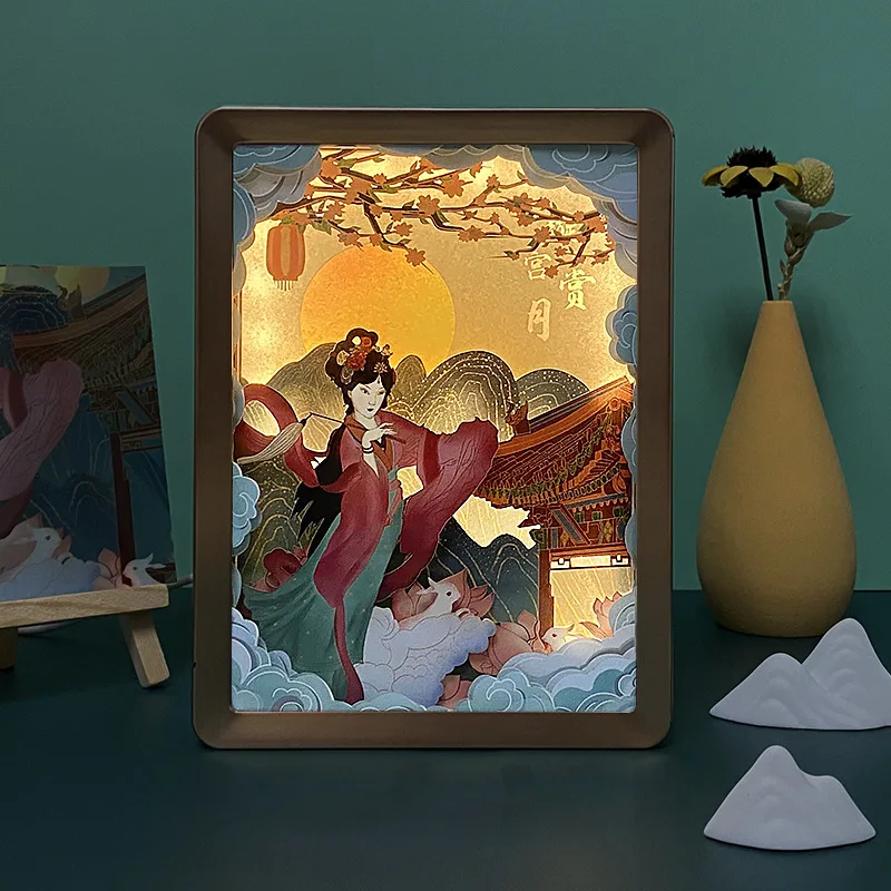 DIY Gift Living Room Decoration Photo Frame Lights Mid-Autumn Festival 3D Paper Carving Lights Home Decoration Accessories
DIY Gift Living Room Decoration Photo Frame Lights Mid-Autumn Festival 3D Paper Carving Lights Home Decoration Accessories
