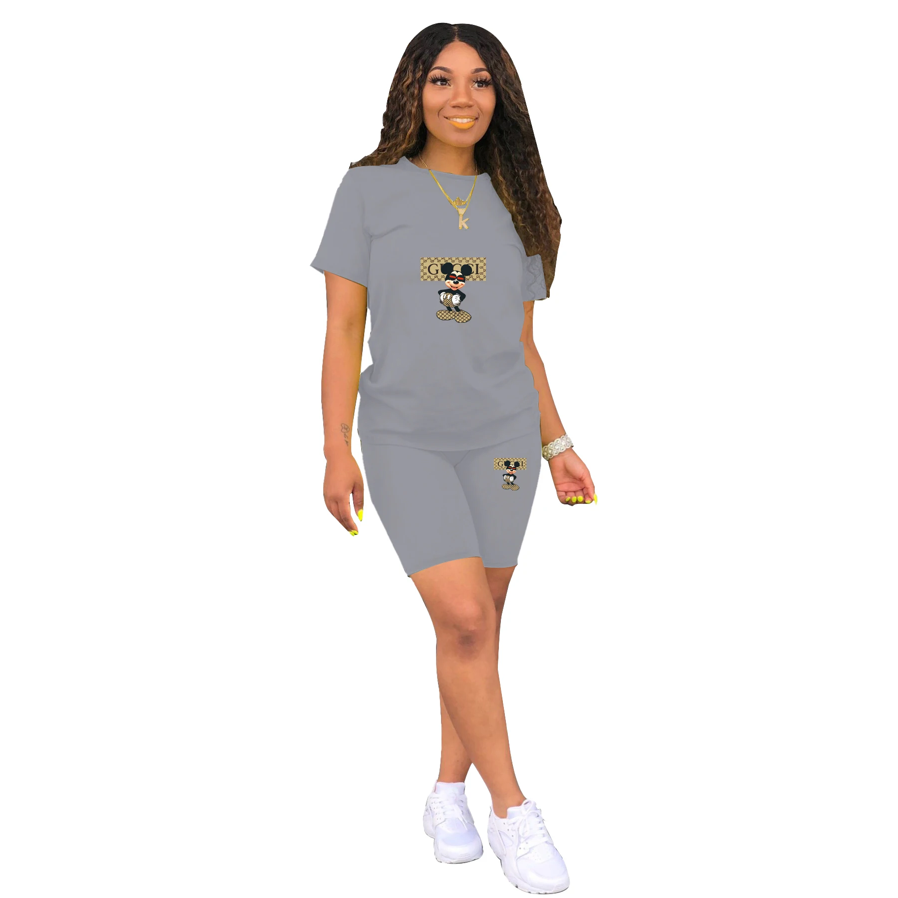 Women Classic Tracksuit Casual Green Suit Shorts with T-shirt for Women and Top Loose Oversize 100% Cotton Summer Two Piece Sets
Women Classic Tracksuit Casual Green Suit Shorts with T-shirt for Women and Top Loose Oversize 100% Cotton Summer Two Piece Sets