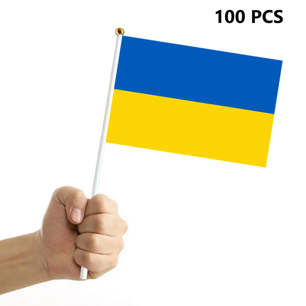 100Pcs Handheld Flag Outdoor Indoor Decoration Flags Polyester with Flagpole 5.5x8.3 Inch
100Pcs Handheld Flag Outdoor Indoor Decoration Flags Polyester with Flagpole 5.5x8.3 Inch