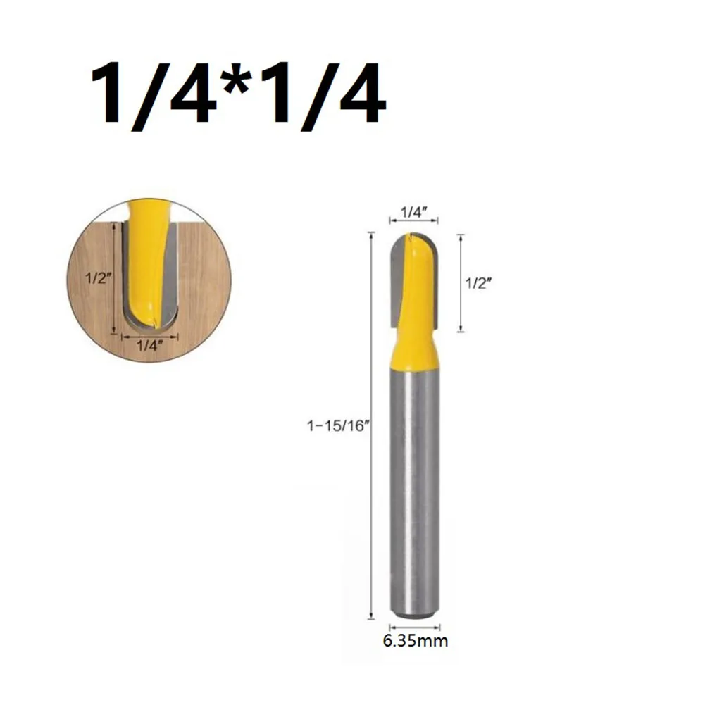 1pc Long Blade Round Nose Wood Router Bit Long Reach Core Box Cutter 6.35mm Shank Wood Milling Cutter Carpenter For Woodworking
1pc Long Blade Round Nose Wood Router Bit Long Reach Core Box Cutter 6.35mm Shank Wood Milling Cutter Carpenter For Woodworking