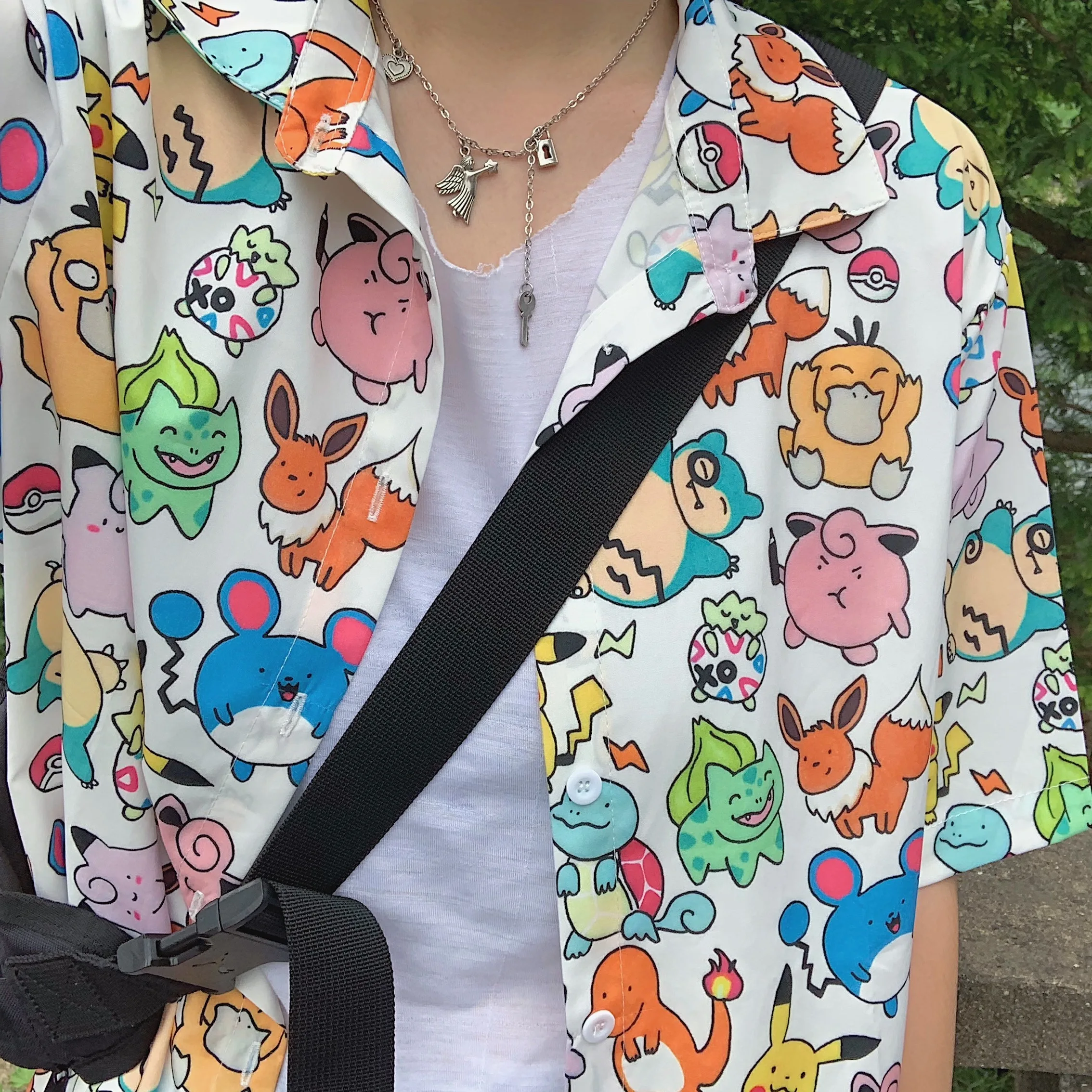 Chic Japan Kawaii Anime Cartoon Cute Button Up Shirts Men Women Fashion Summer Beach Short Sleeve Tops Loose Casual Large 2XL
Chic Japan Kawaii Anime Cartoon Cute Button Up Shirts Men Women Fashion Summer Beach Short Sleeve Tops Loose Casual Large 2XL