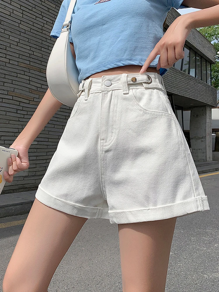 Ailegogo Spring Summer Women High Waist Adjustable Wide Leg Denim Shorts Casual Female Button Straight Jeans Shorts Bottoms
Ailegogo Spring Summer Women High Waist Adjustable Wide Leg Denim Shorts Casual Female Button Straight Jeans Shorts Bottoms